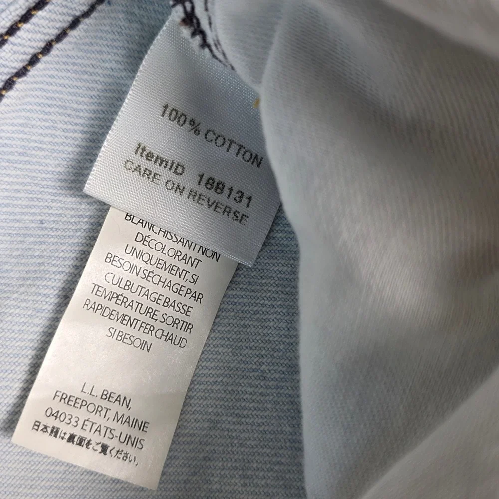 LL Bean Light Wash Orinigal Fit / Relaxed Jeans Womens 10 100% Cotton Casual